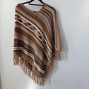 Importations‎ Maria Blended Alpaca Poncho